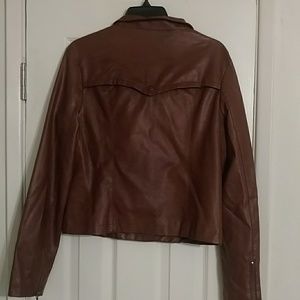 Mossimo Supply Co. Jackets & Coats - Faux Brown leather mossimo jacket size M Mossimo Supply Co. Jackets & Coats - Faux Brown leather mossimo jacket size M